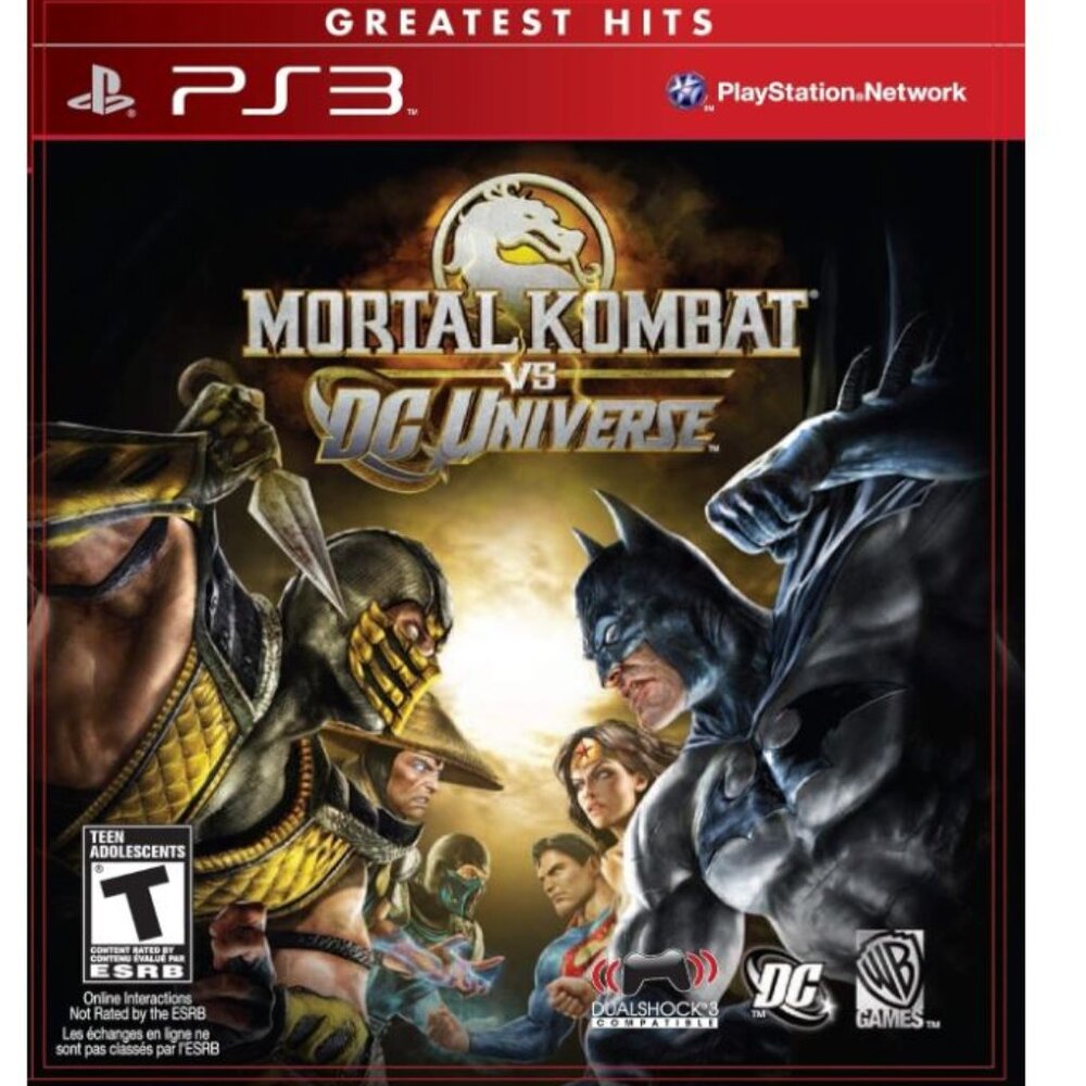 Mortal Kombat vs. DC Universe Greatest Hits (Sony PlayStation 3, 2008) Disc Good